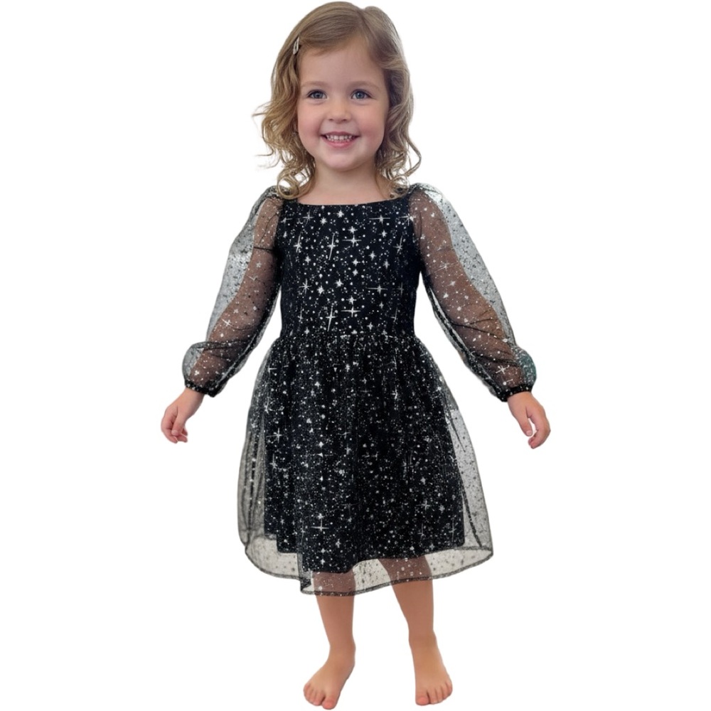 🌟 Celestial Whimsy Mesh Dress (Size 6/7 Small) - Picture 7 of 11